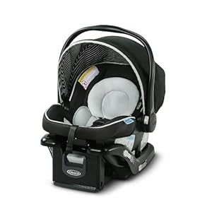 Graco SnugRide Lite LX Infant Car Seat, Rear-Facing, Lightweight, Adjustable Base, Easy Install, Studio
