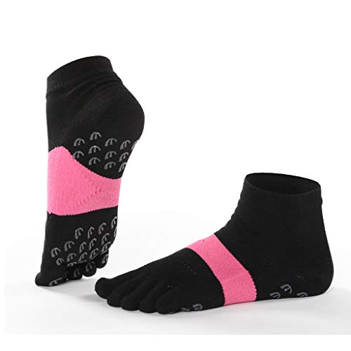 NN Calcetines De Yoga, De Algodón Transpirable Deportes De Interior del Piso De Silicona Antideslizante Yoga Femenina Calcetines Calcetines Calcetines De Pilates (un Par) (Color : C)