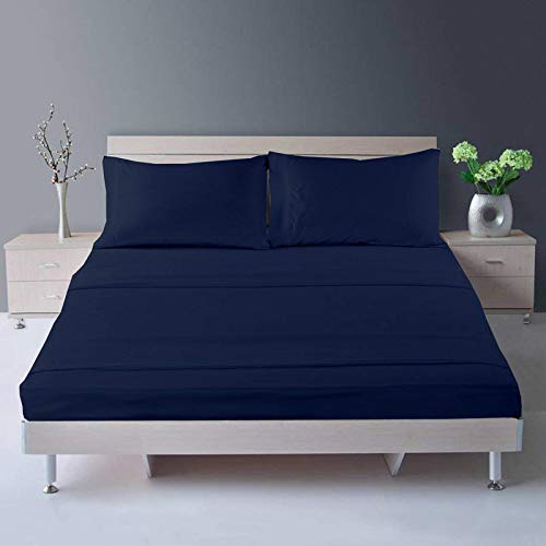 Image of Bedsheet Set - Super Soft Brushed Microfiber Flat Sheet with 2 Pillow Covers