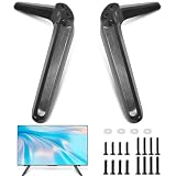 Tundwhite Soporte universal de TV para la mayoría de televisores LED LCD de 27 a 55 pulgadas, capacidad de peso de hasta 45 kg, color negro