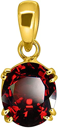 Pendentif grenat naturel gomed 12,50 carats en argent pour homme et femme