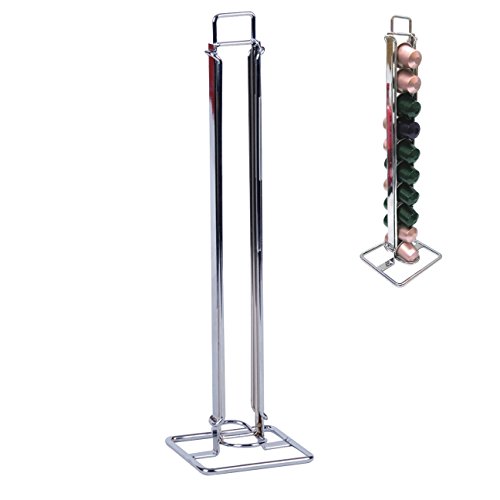 Support 20 capsules/dosettes Nespresso en inox Porte dosettes