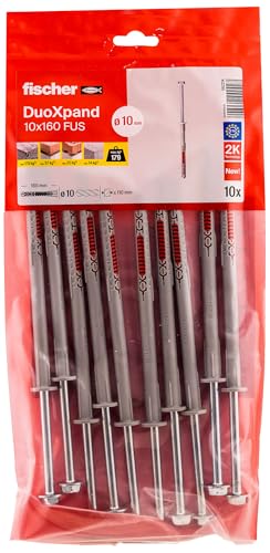 fischer DuoXpand 10 x 160 FUS, hochwertiger Universaldübel mit...