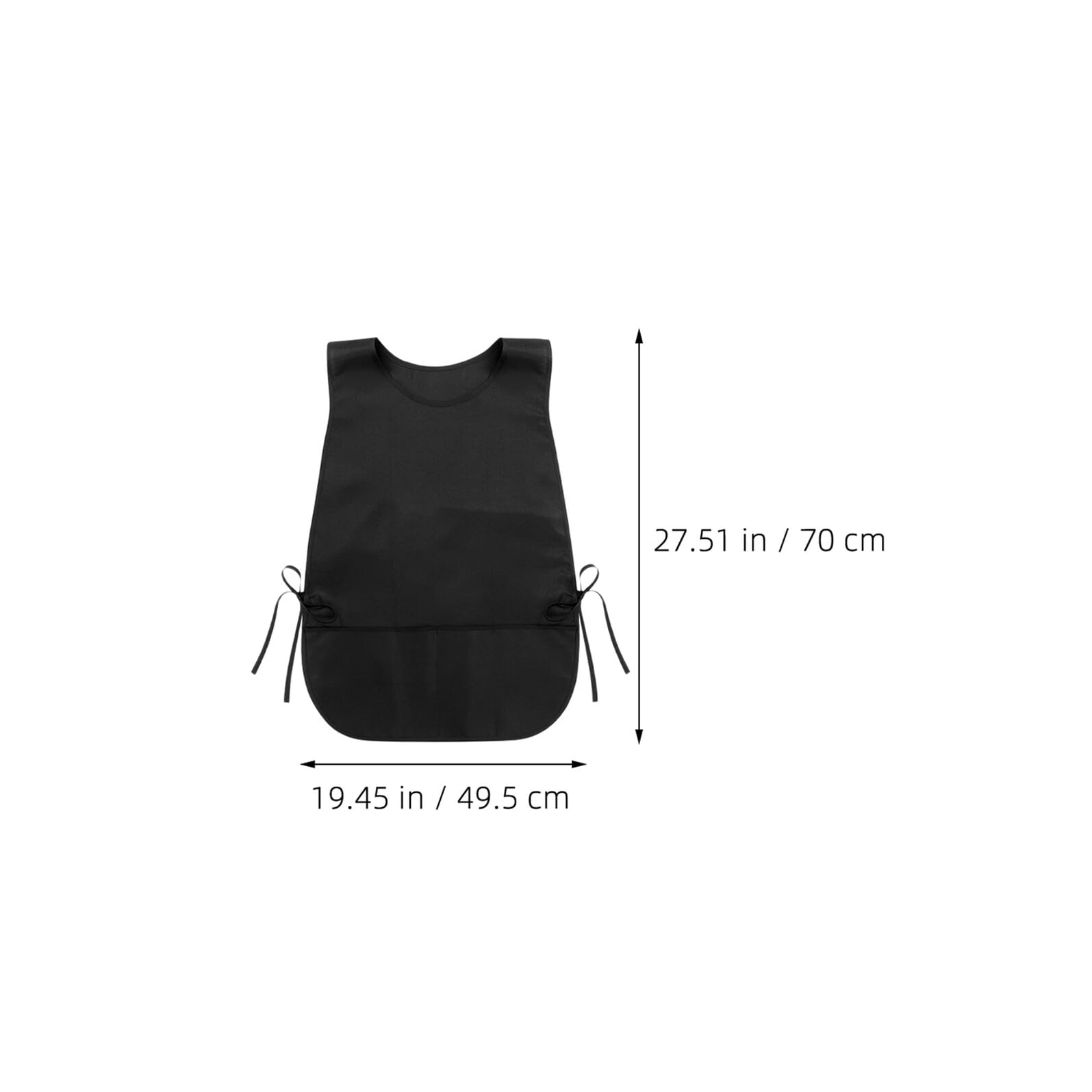 Tofficu Delantal de Peluquero Negro de 3 Piezas con Bolsillos Ajustables de Poliéster para Cocina y Estilismo Unisex para Hombres y Mujeres