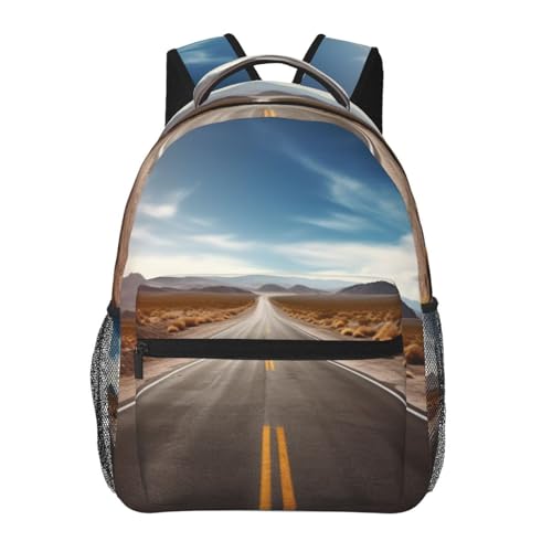 Sac à dos voyage ordinateur portable aux finitions soignées imprimé paysage désert