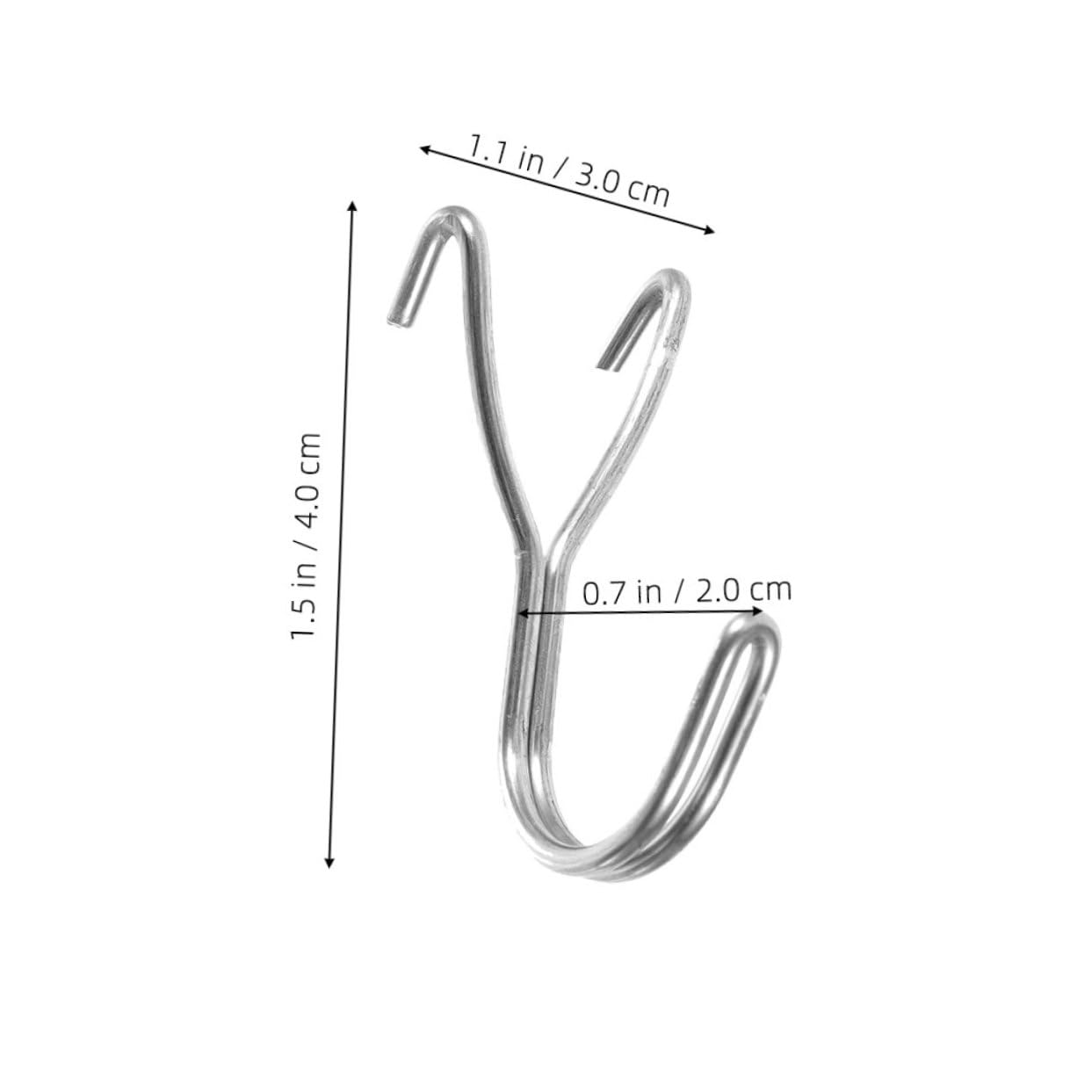 Unomor 30pcs Peg Board Hook Pegboard Hang Black Organizer Peg Board Accessories Tools Duty Holders J Garage Heavy for Hooks Peg Boards Storage Hook Stainless Steel Silver