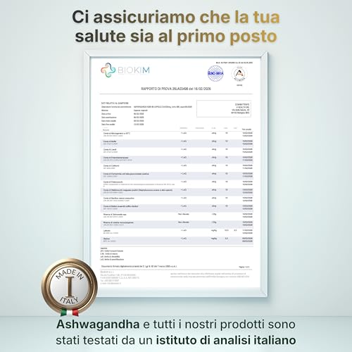 Pacaral Ashwagandha KSM-66 (180 Capsule Vegan) - Alto Dosaggio - Ashwagandha Pura Da Withania Somnifera, Ginseng Indiano - Prodotto In Italia - 6