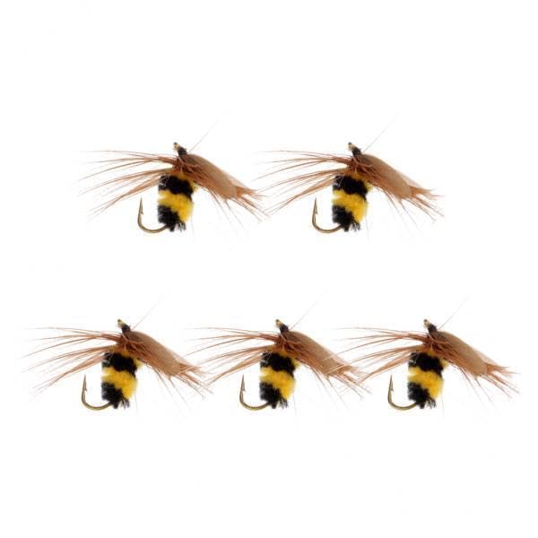 ATORSE 3x5Pcs Bumble Bee Nymph Trout Flies Fly Fishing Hook Bionic Bee Insect Baits-image-8