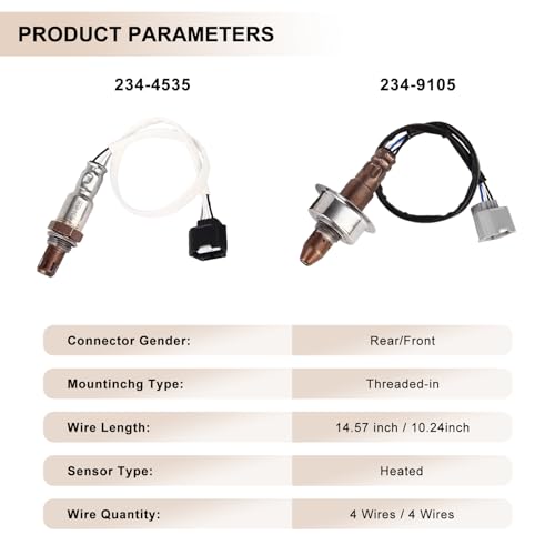 Sensor de Oxígeno para Nissan Juke 1.6L 2011-2017 2 Pzas miniatura 5