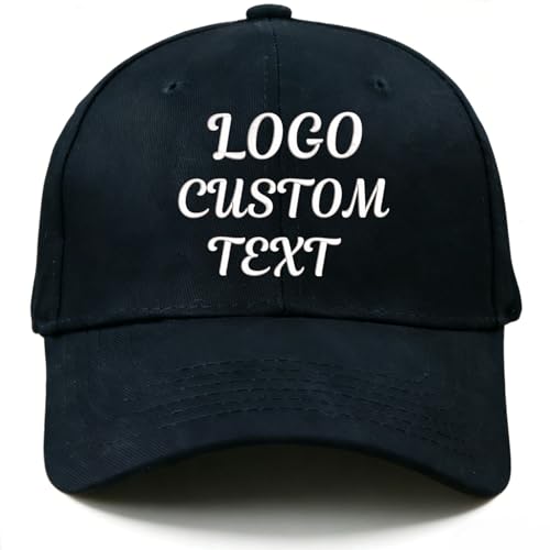 YBDLLE Gorra Personalizada, Gorras Personalizadas Bordadas con Nombre o Logo, Gorra Tipo béisbol Ajustable de algodón para Hombre y Mujer, Regalo Original para cumpleaños, Eventos y Empresa