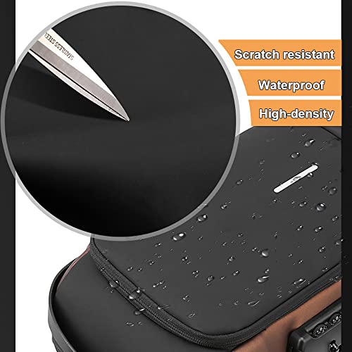 Sling Backpack USB Waterproof Chest Daypack Casual Shoulder Bag (Grey)3