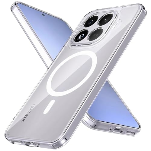 Xiaomi 15T Pro için Şeffaf Telefon Kılıfı Kamera Yükseltili 15T Pro Koruyucu Güçlü Manyetikli İnce Hafif ve Sert PC Tasarımlı Xiaomi 15T Pro Kılıfı (Şeffaf)
