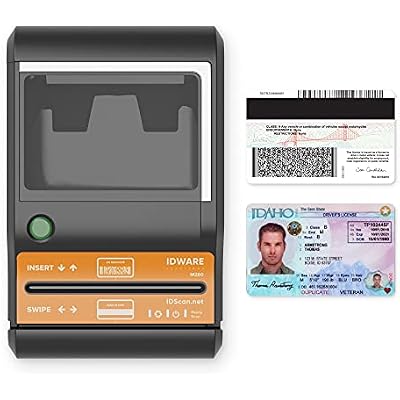E-Seek M280 ID Reader - USB Flatbed Scanner & 2D Barcode Reader for Desktop
