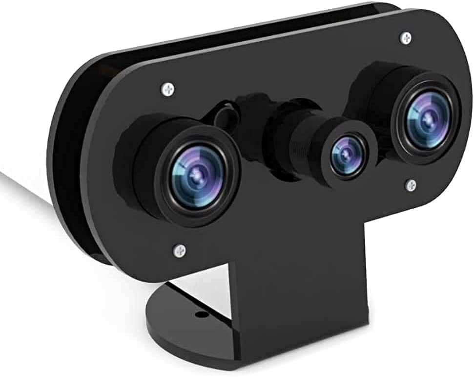 for Raspberry Pi Infrared Night Vision IR Camera with Acrylic Holder Case, Adjustable-Focus Webcam for Pi 4/Pi 3 B+/Pi 3, Suit for Home Security Monitors, DIY, 3D Printer