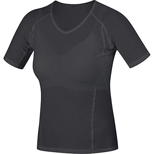 GORE WEAR M Ladies Short Sleeve Undershirt, M, Black