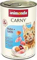 animonda Carny Adult Huhn + Lachs (6 x 400 g), Katzennassfutter für ausgewachsene Katzen, Nassfutter mit 100 % frischen, fleischlichen Zutaten, Katzenfutter ohne Getreide und Zucker