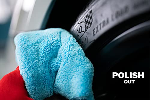 detailmate Banden- en kunststofverzorgingsset Premium | Soft99 Tire Black Wax 170 g + Nuke Guys Detailing kwast + 4 x applicatorpad + 2 x microvezeldoek | bandenwas met kleureffect - Image 7