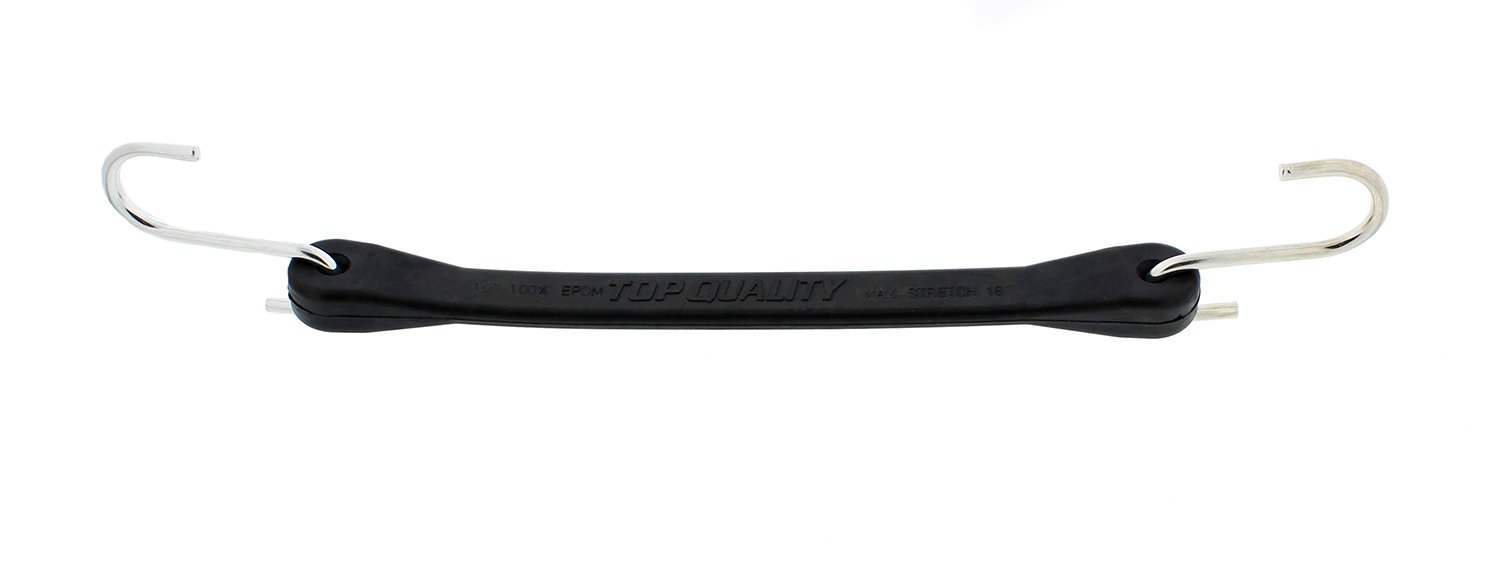 ABN EPDM Bungee sznurki z haczykami 10-pak, 25 cm (45 cm Max Stretch) – wytrzymały gumowy pasek do ściągania, paski do krawatów plandekowych