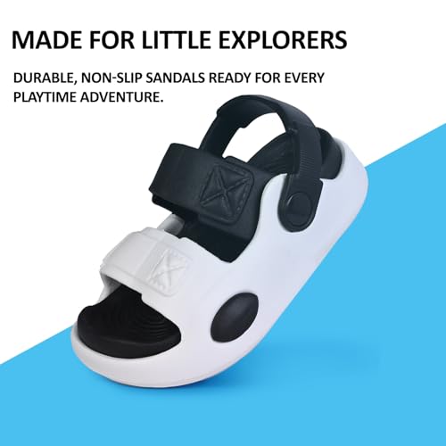 Image of GLJ Kids Comfort Clogs Sandals For Boy And Girl, 1 to 4 Years, Two-Strap Design, Easy To Wear Slip On, Dust and Waterproof, 7101