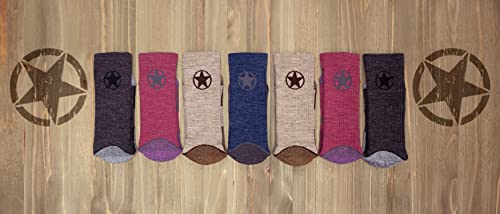 Jeep Women's Wool Blend Trail Crew Socks-2 Pair Pack-Breathable Cushioned Comfort2