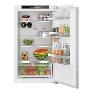 Bosch KIR31ADD1 Serie 6 Einbau-Kühlschrank 102, 5 x 56 cm Nische, Made in Germany, VitaFresh XXL, Extra Leise, Flachscharnier mit Softeinzug, Eco Airflow, Sicherheitsglasablagen