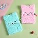 Ralcosuss Cute Animal Cat Plush Diary Notebook, Hardcover Writing Journal Planner Pad Gift for Kids Girls Women Students(A5 Lined, 80Sheets/160Pages)
