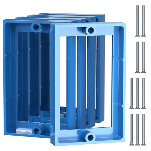 XIUTE Outlet Box Extender 1 Gang with 10 Screws Blue 1/2 Inch Plastic Receptacle Box Extender Easy Installation.(5 Pack)