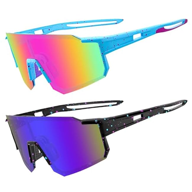 MVPTGRS Polarized Sports Sunglasses for Men Women, Mens Sunglasses with UV Protection for Fishing Driving Softball Golf