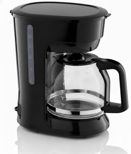 BLACK 12-Cup Coffee Maker with Easy On/Off Switch, Easy Pour, Non-Drip Carafe with Removable Filter Basket, Keep Hot