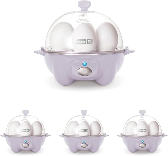 Dash Rapid Egg Cooker - Boiler, Poacher & Steamer - Includes Measuring & Recipe Guide - Dishwasher Safe - BPA Free - Holds 7 Eggs, Aqua