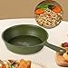 Lljsszr Frying Pan with Ergonomic Handle Versatile Nonstick Fry Pan Camping Skillet for Baking Sauteing Frying Barbecue Picnic, Green