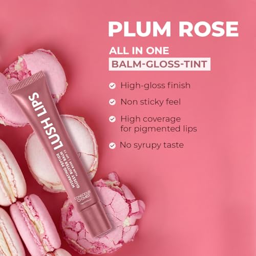 Image of Conscious Chemist Peptide Lip Balm SPF15 - Plum Rose | 24 hr Hydration & Moisturizing Lip Balm for Dark & Pigmented Lips | Sun Protection | Soothes Dry Lips & Repair Moisture Barrier - 15g, Mauve
