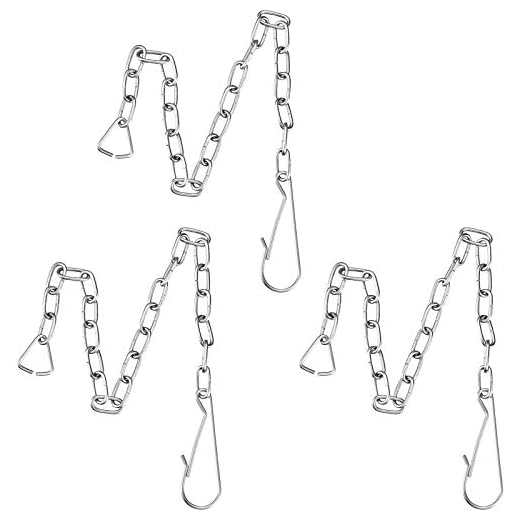 Toilet Handle Chain Stainless Steel Toilet Flapper Lift Chain Replacement Fits Most Toilet Flappers (3)