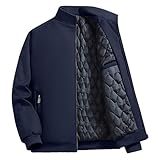 Termico Abrigo Invierno：El parka de hombre tiene un estilo clásico, puede combinarlo con sudaderas, camisas, jeans, pantalones casuales, fácil de crear una variedad de estilos de otoño e invierno