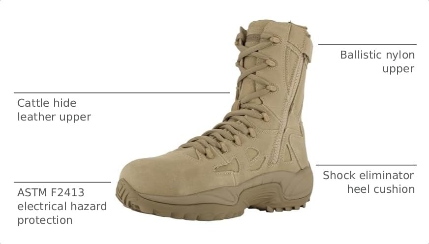 Image of RB894 Reebok Women's Stealth Comp Safety Boots - Desert Tan