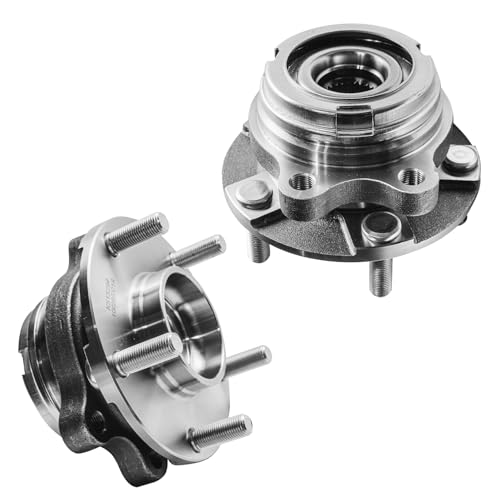 Image of Detroit Axle - 2 Front Wheel Bearing Hubs Assembly Replacement for 2007 2008 2009 2010 2011 2012 Nissan Altima [2.5L 5 Lug w /ABS]