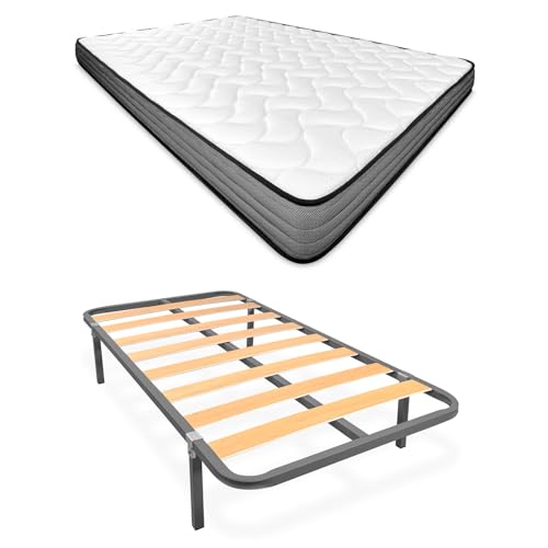 Cama Con Colchon 105x190 Marca Homey