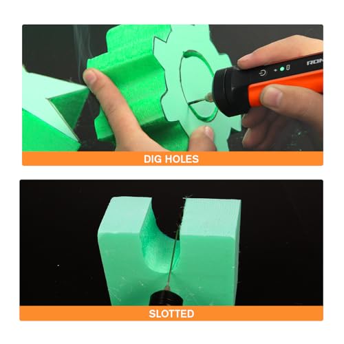 3 in 1 Foam Cutter Tool Kit, Up to 662 Degrees Fahrenheit Orange Foam Cutter Electric Foam Cutting Tool, Heated Foam Carving Knife Kit