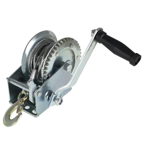 Cabrestante manual de 1600 lbs con cable de 10 m miniatura 1