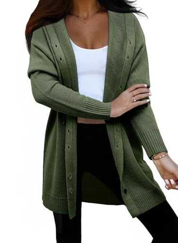 Astylish Women's Casual Hooded Cardigan Sweater Fashion Long Sleeve Oversized