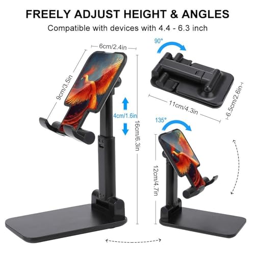 Station d'accueil pliable Phoenix réglable universelle orange et rouge - 2