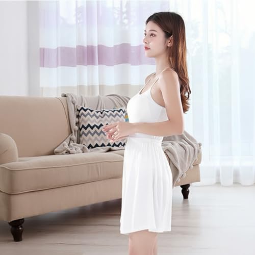 3 Pack Women's Half Slip Shorts for Under Dresses Pettipants for Women Culottes Shorts Half Slips Split Skirt4