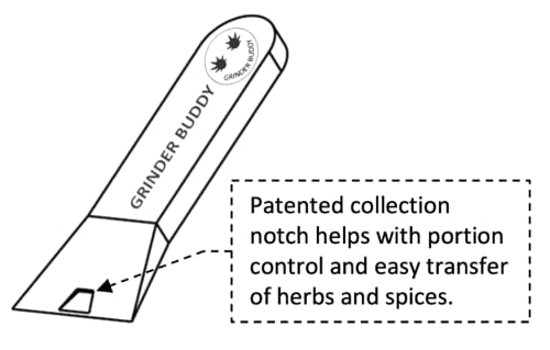 Grinder Buddy herbal grinder scraper/scoop_(3) scoops per pack_Pollen Shovel Scoop Pollen Scraper Kit for Grinder Spice Grinder Cleaning Herb Grinder Pollen Scrapers Herb Spice Grinder Rolling Tray