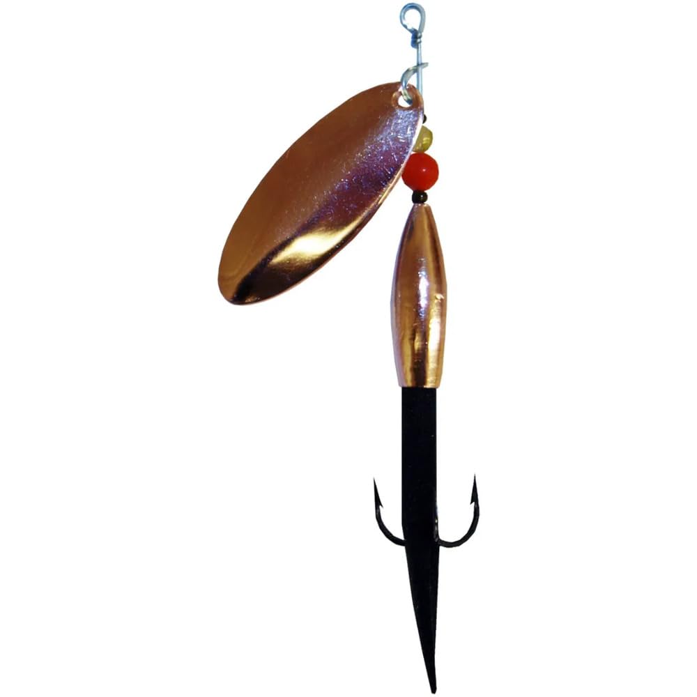 Allcock Flying Bullet 20g Black/Copper – Premium Salmon Fishing Spinning Lure – Smooth Blade Rotation – Ideal for Rivers & Fast Water