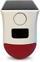 Sensor De Presença Com Alarme 120 Db Com Carregamento Solar Branco