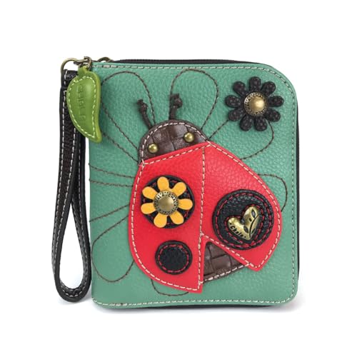 Image of CHALA Zip Around Wallet, Wristlet, 8 Credit Card Slots, Sturdy Pu Leather