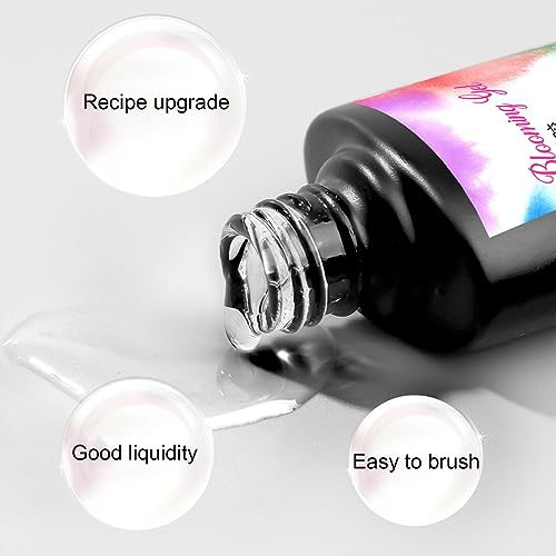 2 Pcs Esmalte em Gel Blooming,Gel Sedoso Flor - flores LED para efeito espalhamento, mármore, manicu