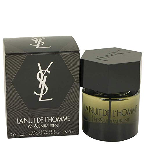 Yves Saint Laurent YSL L'Homme La Nuit Men Eau de Toilette EDT, 3.3 Fluid Ounce