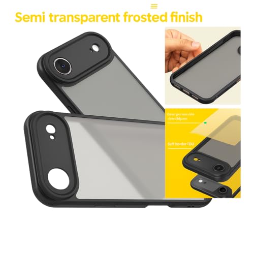 Image of YelllowInc Case Cover for iPhone 17 air (Frosted Black, iPhone 17 Air)