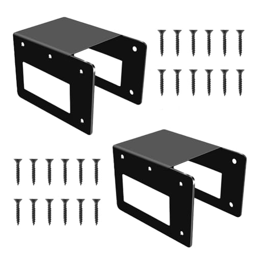 Fangxuee 2 Soportes Ajustables para Leña, Resistentes y Resistentes, para Uso en Interiores y Exteriores.